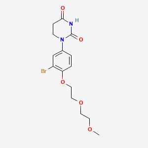 1-[3-Bromo-4-[2-(2-methoxyethoxy)ethoxy]phenyl]hexahydropyrimidine-2,4-dione