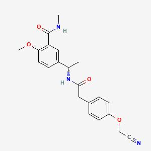 5-[(1S)-1-{2-[4-(cyanomethoxy)phenyl]acetamido}ethyl]-2-methoxy-N-methylbenzamide