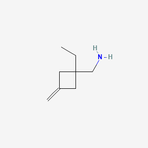 (1-Ethyl-3-methylidenecyclobutyl)methanamine