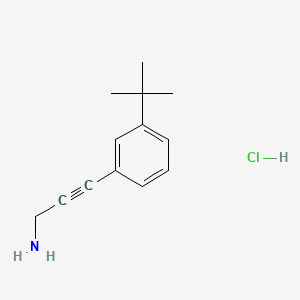 3-(3-Tert-butylphenyl)prop-2-yn-1-amine hydrochloride