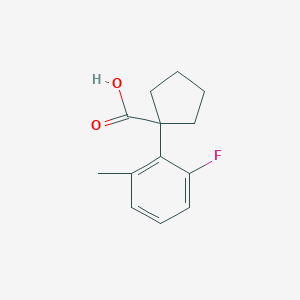 1-(2-Fluoro-6-methylphenyl)cyclopentane-1-carboxylic acid