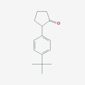 molecular formula C15H20O B13477783 2-(4-(Tert-butyl)phenyl)cyclopentan-1-one 