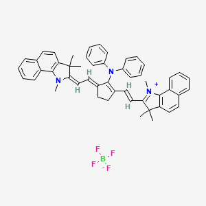 2-((E)-2-((E)-2-(Diphenylamino)-3-((E)-2-(1,3,3-trimethyl-1,3-dihydro-2H-benzo[g]indol-2-ylidene)ethylidene)cyclopent-1-en-1-yl)vinyl)-1,3,3-trimethyl-3H-benzo[g]indol-1-ium tetrafluoroborate