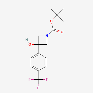 Tert-butyl 3-hydroxy-3-[4-(trifluoromethyl)phenyl]azetidine-1-carboxylate