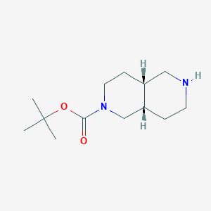 tert-butyl (4aS,8aS)-3,4,4a,5,6,7,8,8a-octahydro-1H-2,6-naphthyridine-2-carboxylate