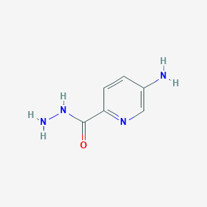 molecular formula C6H8N4O B13477830 5-Aminopyridine-2-carbohydrazide 