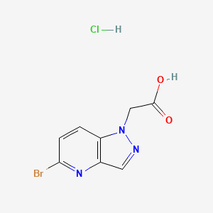 2-{5-bromo-1H-pyrazolo[4,3-b]pyridin-1-yl}aceticacidhydrochloride