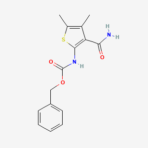 benzyl N-(3-carbamoyl-4,5-dimethylthiophen-2-yl)carbamate