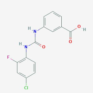 3-{[(4-Chloro-2-fluorophenyl)carbamoyl]amino}benzoic acid