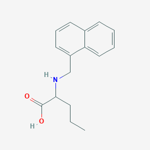 molecular formula C16H19NO2 B13477891 2-{[(Naphthalen-1-yl)methyl]amino}pentanoic acid 