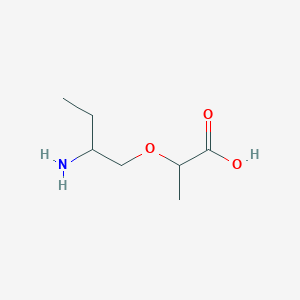 molecular formula C7H15NO3 B13477893 2-(2-Aminobutoxy)propanoic acid 