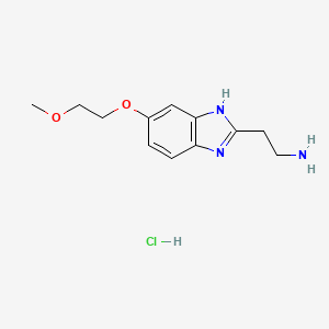 2-(5-(2-Methoxyethoxy)-1H-benzo[d]imidazol-2-yl)ethan-1-amine hydrochloride