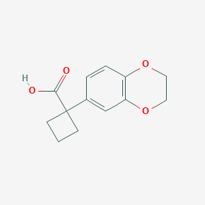 1-(2,3-Dihydrobenzo[b][1,4]dioxin-6-yl)cyclobutane-1-carboxylic acid