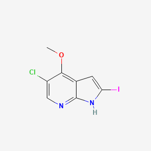 5-chloro-2-iodo-4-methoxy-1H-pyrrolo[2,3-b]pyridine