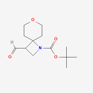 Tert-butyl 3-formyl-7-oxa-1-azaspiro[3.5]nonane-1-carboxylate