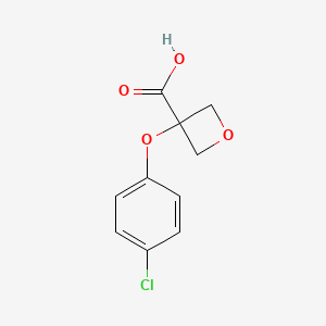 3-(4-Chlorophenoxy)oxetane-3-carboxylic acid