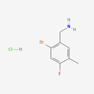 1-(2-Bromo-4-fluoro-5-methylphenyl)methanamine hydrochloride