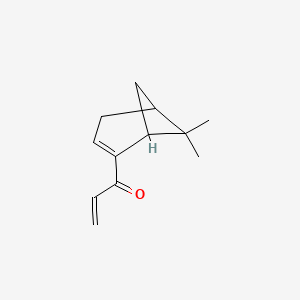 molecular formula C12H16O B13478027 Prop-2-en-1-one, 1-(6,6-dimethylbicyclo[3.1.1]hept-2-en-2-yl)- CAS No. 959256-89-4