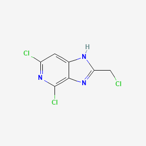 4,6-dichloro-2-(chloromethyl)-1H-imidazo[4,5-c]pyridine