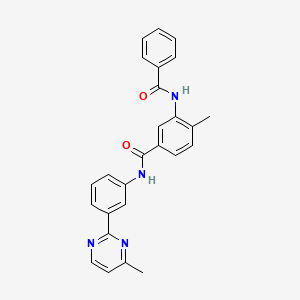 3-benzamido-4-methyl-N-[3-(4-methylpyrimidin-2-yl)phenyl]benzamide