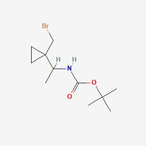 tert-butyl N-{1-[1-(bromomethyl)cyclopropyl]ethyl}carbamate