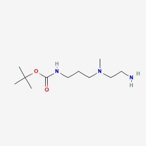 molecular formula C11H25N3O2 B13478053 tert-butyl N-{3-[(2-aminoethyl)(methyl)amino]propyl}carbamate 