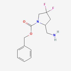 Benzyl 2-(aminomethyl)-4,4-difluoropyrrolidine-1-carboxylate