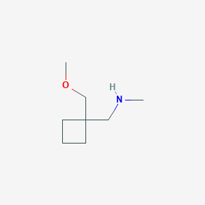 {[1-(Methoxymethyl)cyclobutyl]methyl}(methyl)amine