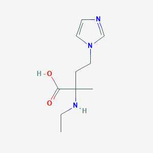 2-(Ethylamino)-4-(1h-imidazol-1-yl)-2-methylbutanoic acid