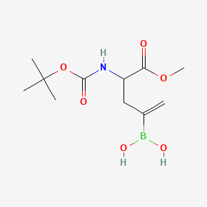 (4-((tert-Butoxycarbonyl)amino)-5-methoxy-5-oxopent-1-en-2-yl)boronic acid