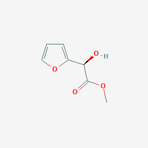 molecular formula C7H8O4 B13478198 (Ar)-a-hydroxy-2-furanacetic acid methyl ester 