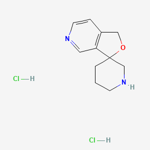 molecular formula C11H16Cl2N2O B13478211 1H-spiro[furo[3,4-c]pyridine-3,3'-piperidine] dihydrochloride 