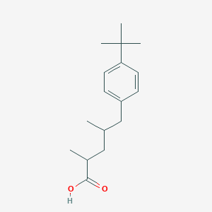 molecular formula C17H26O2 B13478214 5-(4-Tert-butylphenyl)-2,4-dimethylpentanoic acid 