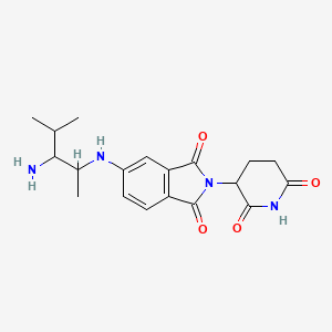 5-[(2-Amino-1,3-dimethyl-butyl)amino]-2-(2,6-dioxo-3-piperidyl)isoindoline-1,3-dione