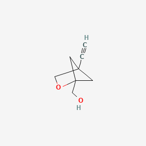 molecular formula C8H10O2 B13478230 {4-Ethynyl-2-oxabicyclo[2.1.1]hexan-1-yl}methanol 