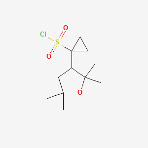 1-(2,2,5,5-Tetramethyloxolan-3-yl)cyclopropane-1-sulfonyl chloride