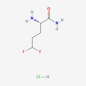 (2S)-2-amino-5,5-difluoropentanamide hydrochloride