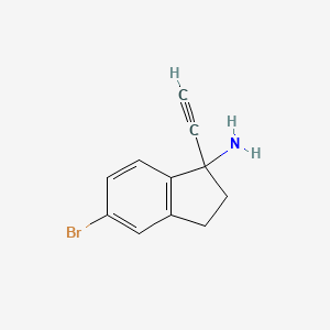 5-bromo-1-ethynyl-2,3-dihydro-1H-inden-1-amine