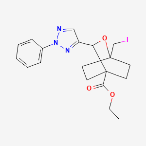 ethyl 1-(iodomethyl)-3-(2-phenyl-2H-1,2,3-triazol-4-yl)-2-oxabicyclo[2.2.2]octane-4-carboxylate