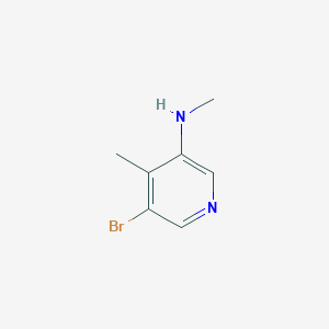 molecular formula C7H9BrN2 B13478287 5-Bromo-N,4-dimethylpyridin-3-amine 