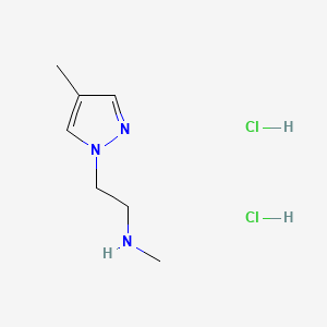 methyl[2-(4-methyl-1H-pyrazol-1-yl)ethyl]amine dihydrochloride