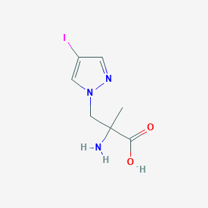 2-amino-3-(4-iodo-1H-pyrazol-1-yl)-2-methylpropanoic acid