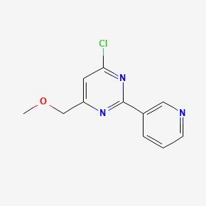 molecular formula C11H10ClN3O B1347832 4-Chloro-6-(Methoxymethyl)-2-(Pyridin-3-Yl)Pyrimidine CAS No. 339279-00-4