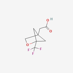 2-[1-(Trifluoromethyl)-2-oxabicyclo[2.1.1]hexan-4-yl]acetic acid