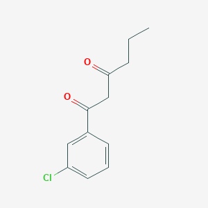 1-(3-Chlorophenyl)hexane-1,3-dione