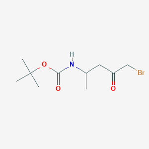 tert-butyl N-(5-bromo-4-oxopentan-2-yl)carbamate