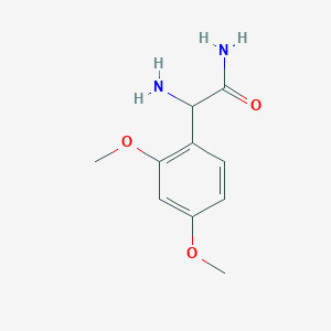 molecular formula C10H14N2O3 B13478391 2-Amino-2-(2,4-dimethoxyphenyl)acetamide 