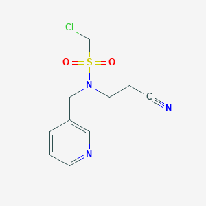 1-chloro-N-(2-cyanoethyl)-N-(pyridin-3-ylmethyl)methanesulfonamide