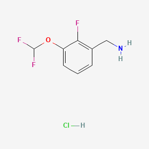 1-[3-(Difluoromethoxy)-2-fluorophenyl]methanamine hydrochloride