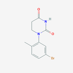 molecular formula C11H11BrN2O2 B13478455 1-(5-Bromo-2-methylphenyl)-1,3-diazinane-2,4-dione 